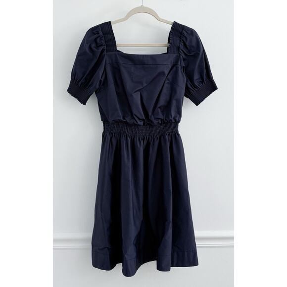 Gal Meets Glam Anastasia Navy Puff Sleeve Dress - Picture 2 of 7